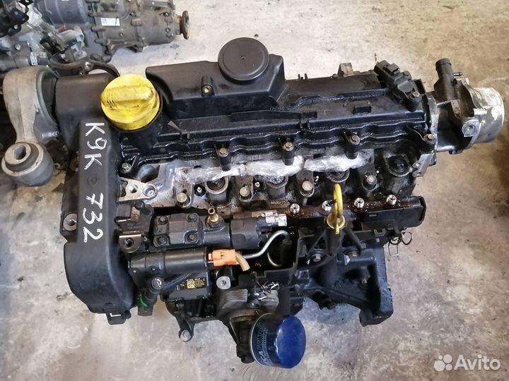 Двигатель K9K 732 Рено Меган 2 Сценик 2 1.5 DCi