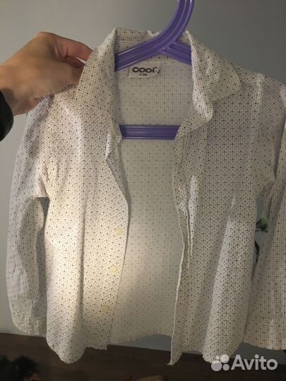 Детские вещи (жилетки, джинсовка, рубашка)