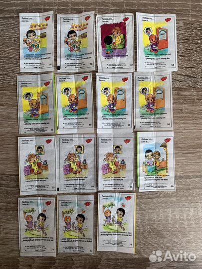 Вкладыши love is