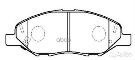 Колодки тормозные дисковые GK0742 CTR