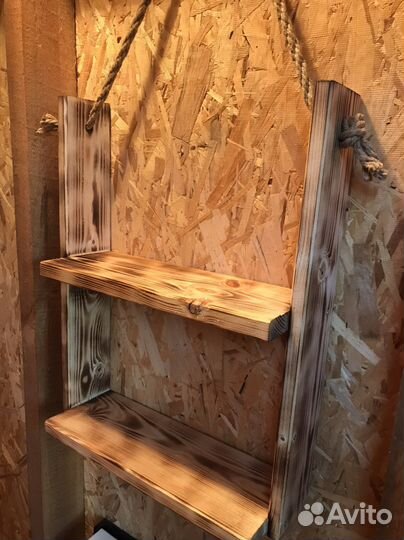 Полка деревянная настенная