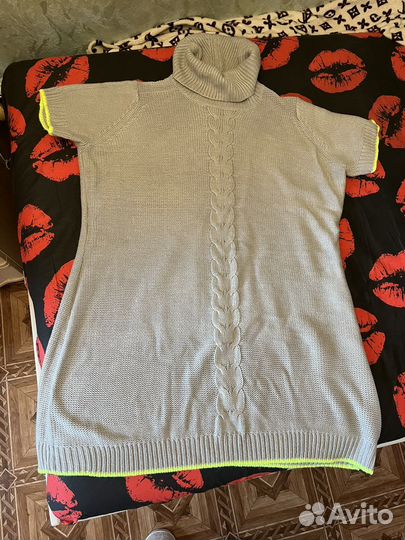 Вязанное платье большого размера