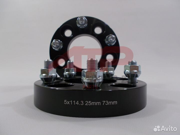 Проставки ступичные 25мм - 5x114 цо 73, M12x1.5