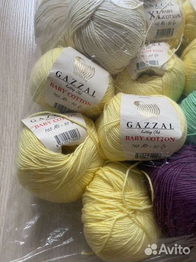 Пряжа gazzal baby cotton