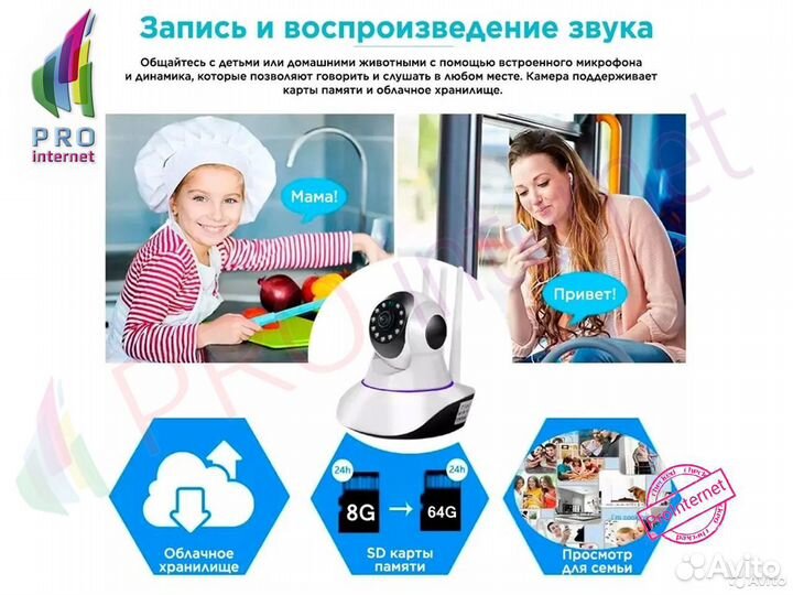 Видеоняня Pivision WiFi удаленный доступ