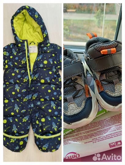 Комбинезон baby go, 74 и кроссовки Tombi, 22