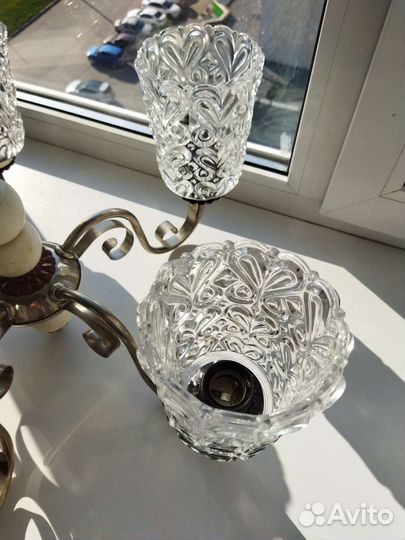 Люстра хрустальная. Раритет ссср-польша