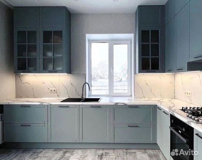 Экологичная угловая кухня