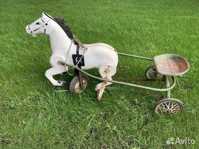 Лошадка-повозка СССР для детей