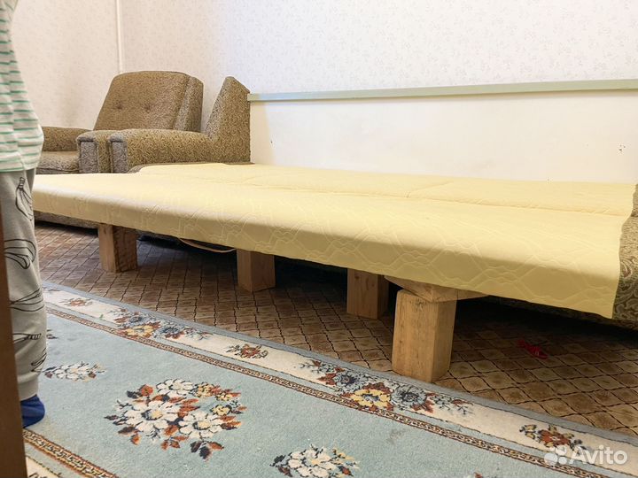 Диван и 2 кресла бу 225*80 диван. 85 *80 кресло