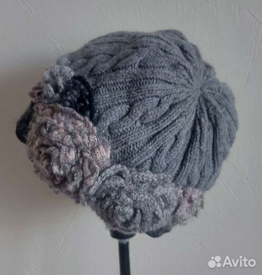 Шапка и шарф зимние 57-58