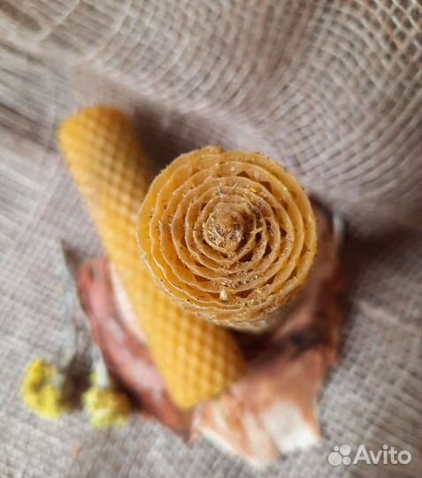 Свечи из вощины с травами