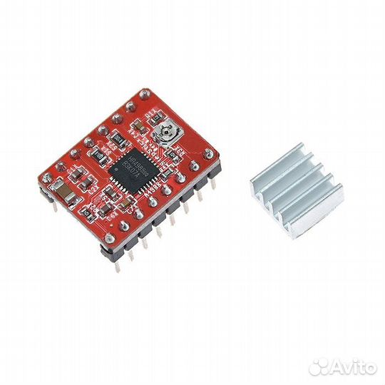 Драйвер шагового двигателя A4988 красный