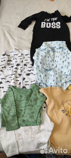 Одежда пакетом для мальчика 68-74