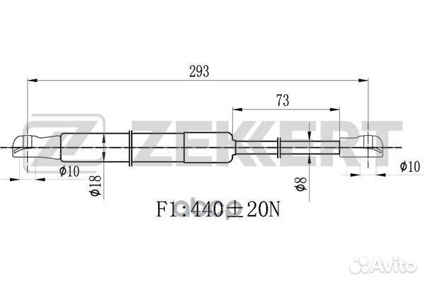 Амортизатор багажника Nissan Teana (J32) 08