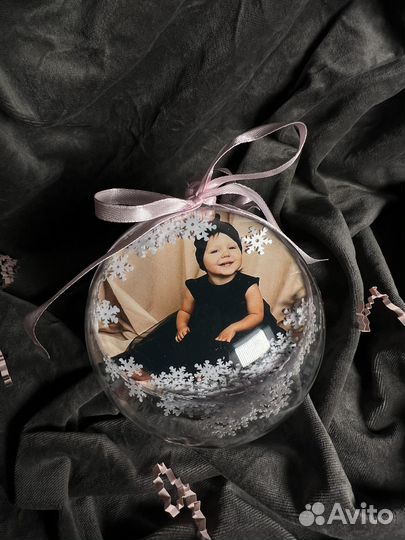 Новогодний шар с фотографией