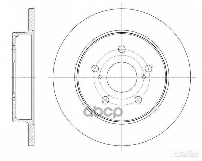 Диск тормозной G-brake GR-12100 GR-12100 gbrake