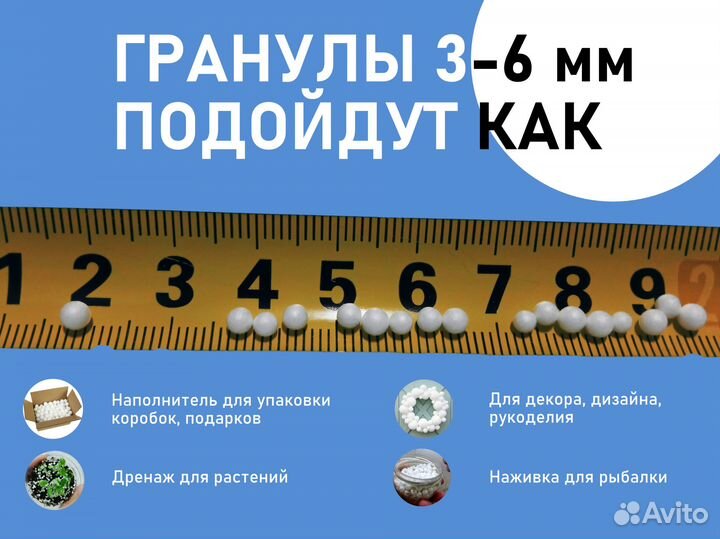 Наполнитель для кресла-мешка, гранулы (400 л)