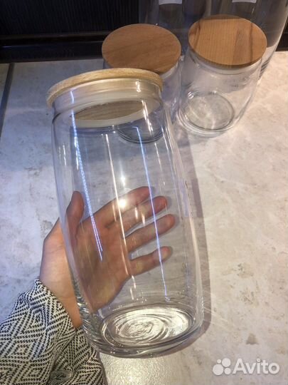 Банка универсальная для хранения сыпучих стекло