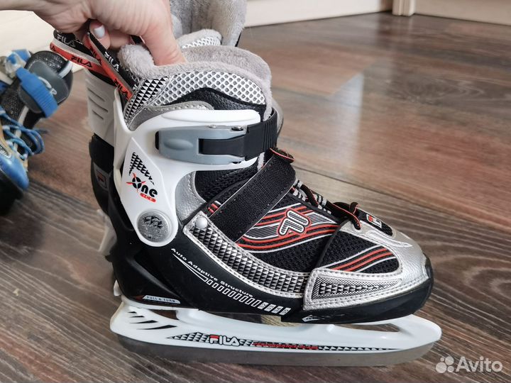 Коньки детские раздвижные 33 36