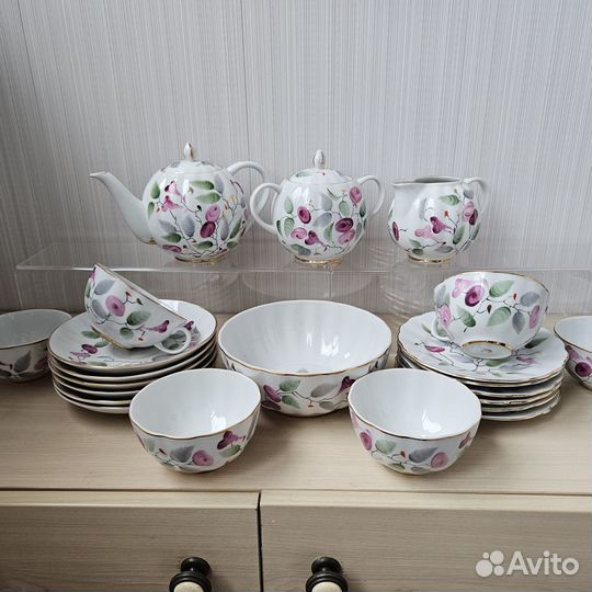 Сервиз Утро Слива - Лфз 1950-е гг