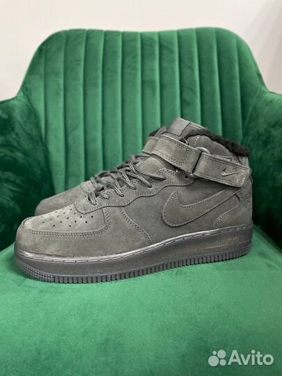Nike Air Force 1 Mid Grey Suede