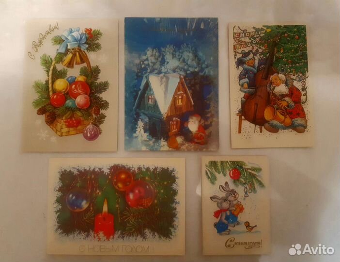 Открытки новогодние СССР