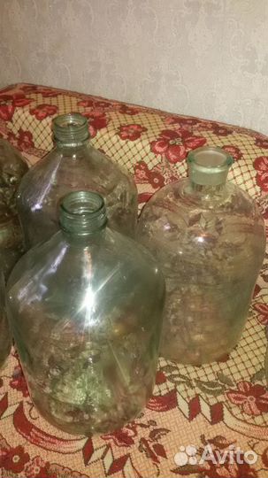 Бутыли стеклянные 5 и 10 л СССР