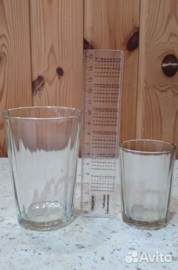 Стаканы, рюмки и ложки