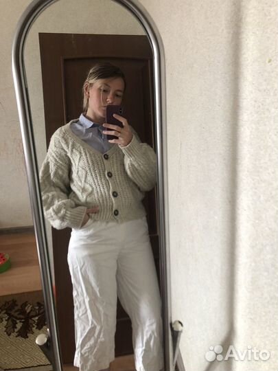 Вещи пакетом Кардиган Блузка Джинсы, р.44-46