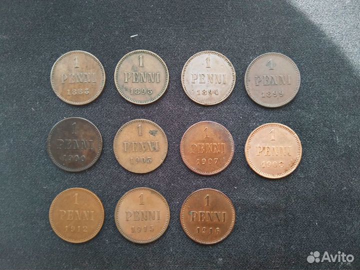 Монеты Царской Россия(Финляндия)