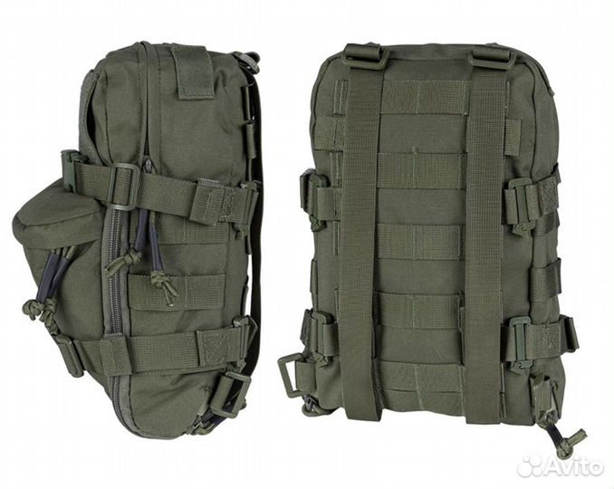 Тактическая сумка сухарка на бронежилет олива