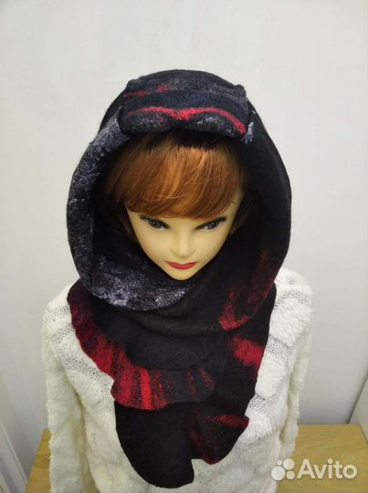 Шарф капюшон, снуд