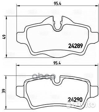 Колодки тормозные дисковые зад Mini Cooper