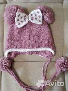 Шапки для девочки 0-3 года