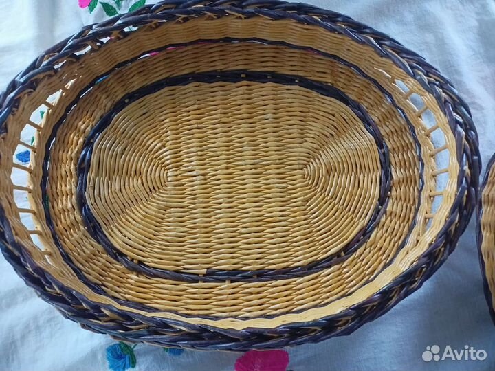 Плетеный поднос