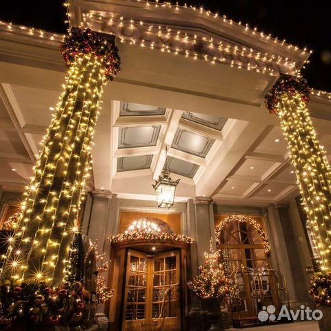 Новогодние Гирлянды Бахрома Дюралайт Установка