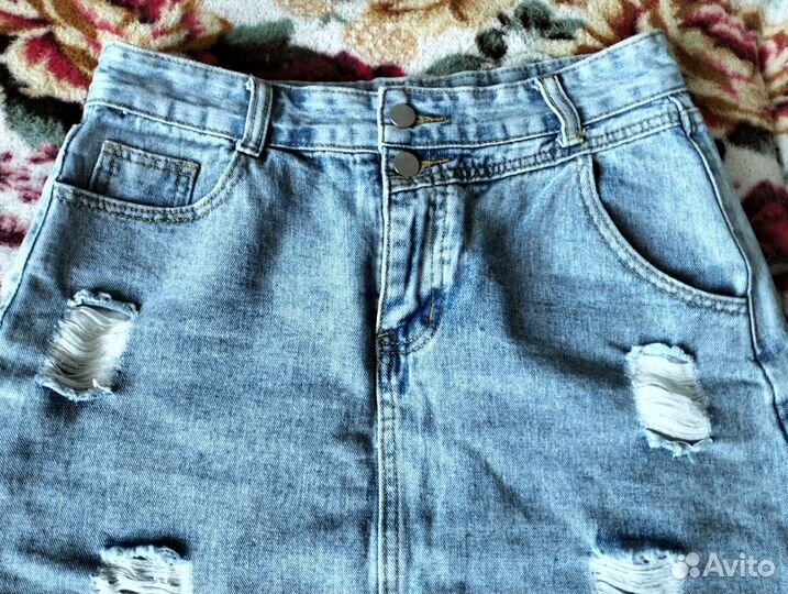 Юбка джинсовая