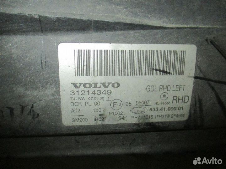 Фары Volvo V70 BW