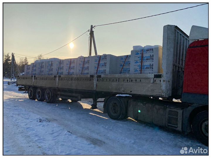 Газоблоки пеноблоки Бонолит. Доставка