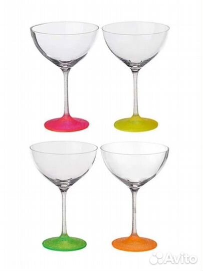 Набор бокалов д/коктейлей Bohemia Crystal