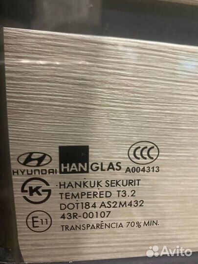 Форточка задняя правая Hyundai Getz