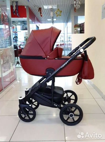 Коляска 2 в 1 эко кожа