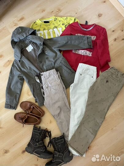 Вещи пакетом на мальчика 122 128