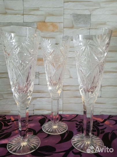 Фужеры хрустальные СССР