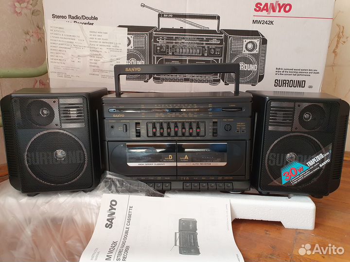 Кассетная магнитола новая sanyo