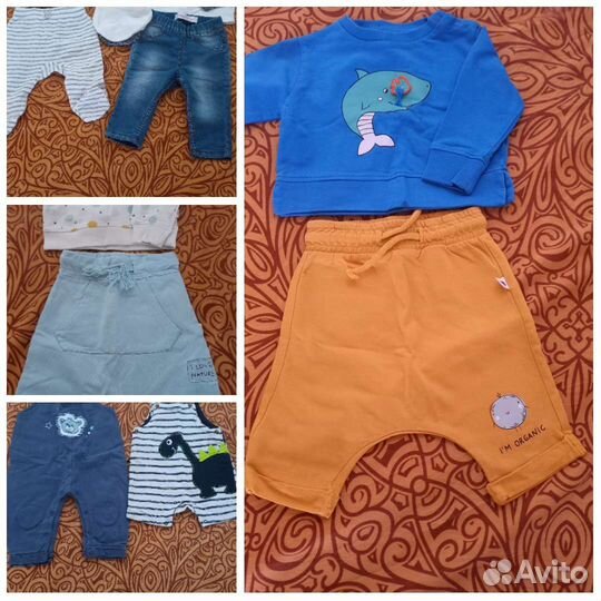 Вещи летние на мальчика 62-68
