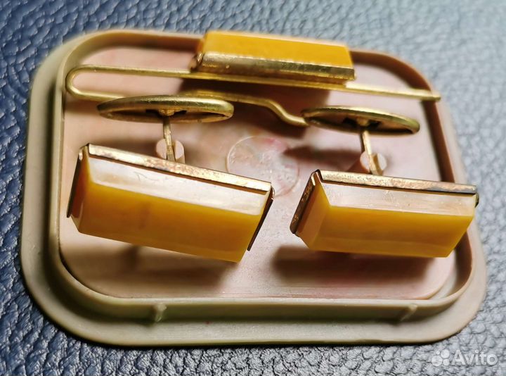 Запонки и зажим для галстука, винтаж СССР