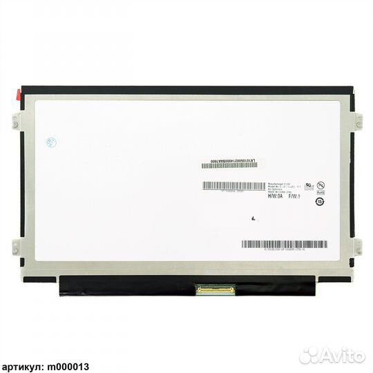 Матрица B101AW06 V.1 / 40 Pin / 1024x600 / TN