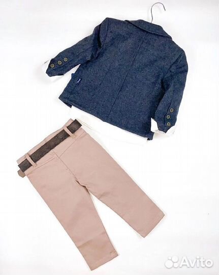 Костюм детский новый (пиджак, рубашка, брюки)